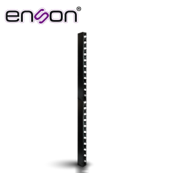 Organizador vertical Enson ens-vm25u para rack de 25ur con ventanas de acceso de cableado fabricado en metal tapa removible para