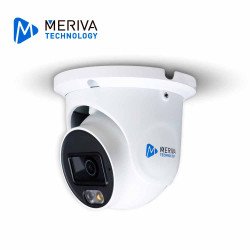 Camara HD turret Meriva technology mdl-5302a, 5mp, AHD/tvi/cvi, 2.8mm, iluminación dual (20, 30m ir, 20m luz cálida), ip67, metá