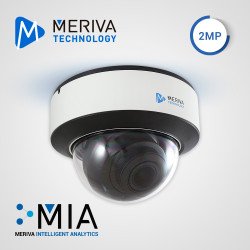 Camara IP domo Meriva technology mvd-eb200za, 2 mp, h.265+, lente moto