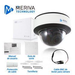 Camara IP domo Meriva technology mvd-eb200za, 2 mp, h.265+, lente moto