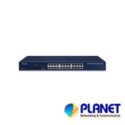 Switch Planet fnsw-2401 no administrable, 24 puertos RJ45 velocidad de transmisión 10/100 Mbps, temperatura de operación 0-50 gr