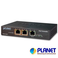 Extensor Poe Planet poe-e202, 1 puerto RJ45 entrada velocidad de trans