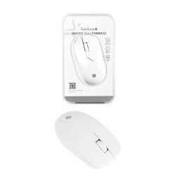 Mouse TechZone TZACMOI49 recargable inalámbrico alta precision 1200 dpi 2.4 GHz blanco