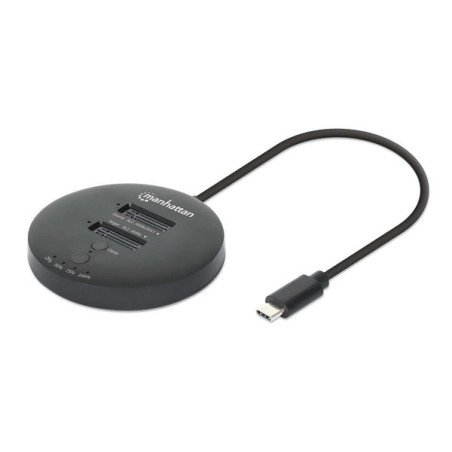 Gabinete QuickDock Manhattan USB-C 2ptos SSD M.2 NVMe
