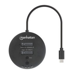 Gabinete QuickDock Manhattan USB-C 2ptos SSD M.2 NVMe