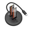 Gabinete QuickDock Manhattan USB-C 2ptos SSD M.2 NVMe