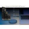 Gabinete QuickDock Manhattan USB-C 2ptos SSD M.2 NVMe