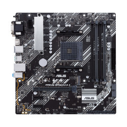Tarjeta madre Asus B450 AMD S-AM4 3a gen, 4x DDR4 2666, HDMI, DVI-D, D-Sub, m.2, 6x USB 3.2, micro ATX, gama media, RGB
