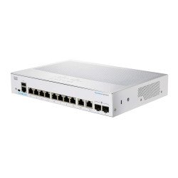 Switch CBS250 Administrable Smart Capa 3 Básica, 8 puertos Gigabit Ethernet, PoE+ con 120W totales, 2 Puertos SFP (2x1G), el sma