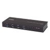 Concentrador ATEN US3344I,  4 x 4 USB 3.2 Gen 1, 5 Gbit/s, Negro, Metal