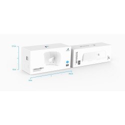 Litebeam AirMax ac gen2 cpe hasta 450 Mbps, 5 GHz (5150 - 5875 MHz) con antena integrada de 23 dbi