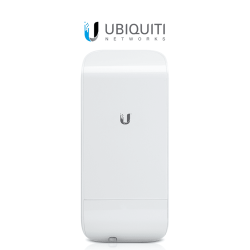 NanoStation LOCO M2 AirMax con antena de panel de 8 dBi, 802.11 b/g/n (2.41 - 2.46 GHz).