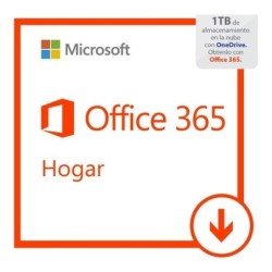 Office 365 home Premium 32, 64 bits anual 5 usuarios todos los idiomas PC, Mac (uso no comercial - entrega electrónica), ESD.