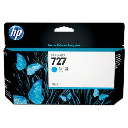 Cartucho de tinta para plotter HP 727 cian 130 ml b3p19a