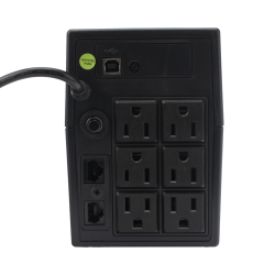 UPS 600VA/360 W pantalla LCD, línea interactiva 120Vca, 6 tomas 5-15R 