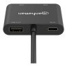Convertidor USB-C Manhattan a HDMI 2 puertos 4K - MST