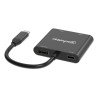Convertidor USB-C Manhattan a HDMI 2 puertos 4K - MST