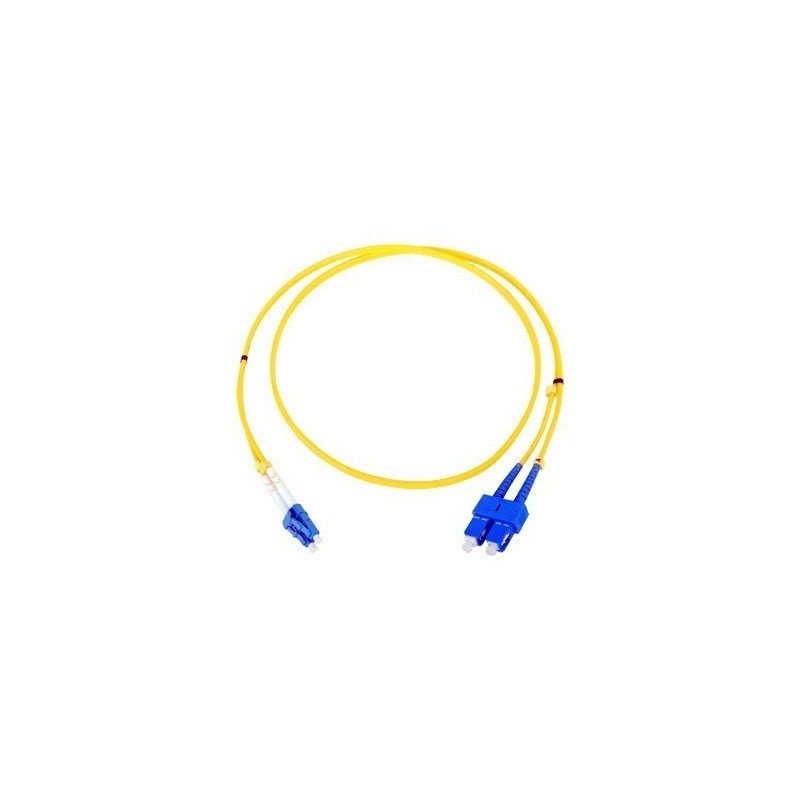Jumper de Fibra óptica Monomodo LC/SC Duplex de 1 metro