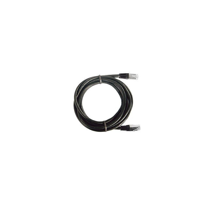Cable de parcheo FTP Cat5e - 0.5 m - negro