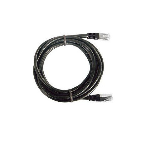 Cable de parcheo FTP Cat5e - 0.5 m - negro