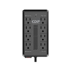 CDP RAVR1408 regulador de voltaje 8 salidas AC 85 V Negro