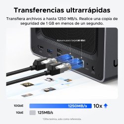 NAS Ugreen NASync DXP4800 Plus, NAS, Escritorio, Intel® Pentium® Gold, 8505, 8 GB, DDR5