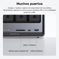 NAS Ugreen NASync DXP4800 Plus, NAS, Escritorio, Intel® Pentium® Gold, 8505, 8 GB, DDR5