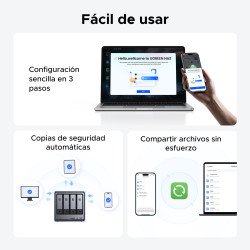 NAS Ugreen NASync DXP4800 Plus, NAS, Escritorio, Intel® Pentium® Gold, 8505, 8 GB, DDR5