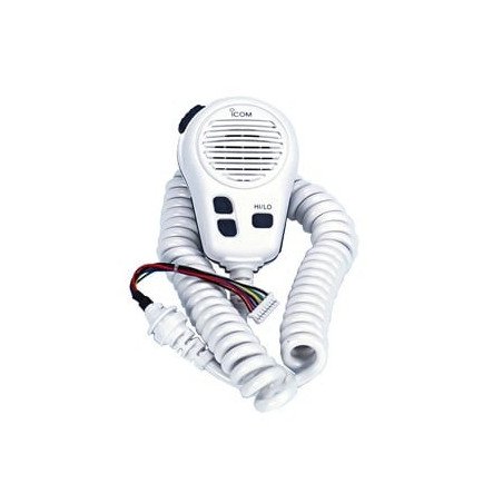 Micrófono color blanco para radio IC-M424