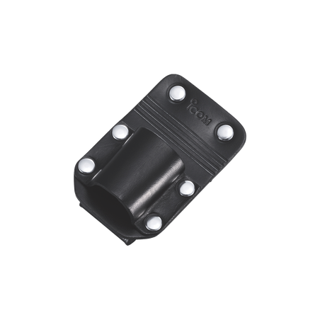 Soporte de piel para radios portátiles con clip.
