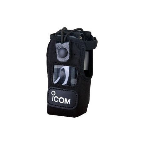 Funda de Nylon, clip-cinto, correa-broche, visor frontal en IC-F3021/ 4021/ 3031S, IC-F4031S/ 3230/ 4230/DS.