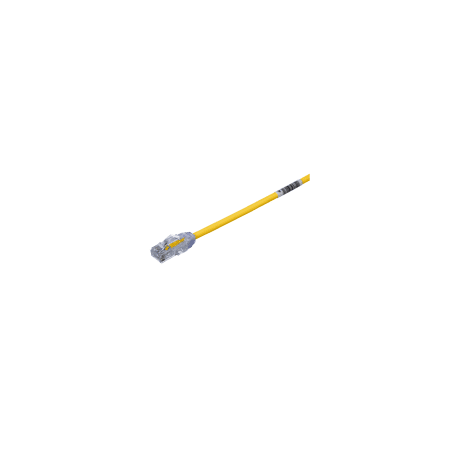 Patch cord delgado cat.6a, (5ft) amarillo