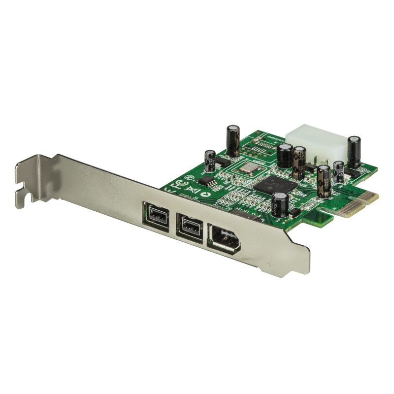Adaptador Tarjeta FireWire PCI-Express PCI-e StarTech.com PEX1394B3 - PCIe, Firewire 800 / 400, 800 Mbit/s, Alámbrico