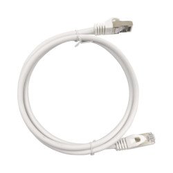 Cable de Parcheo TX6, UTP Cat6, Diámetro Reducido (28AWG), Color Gris, 20 cm