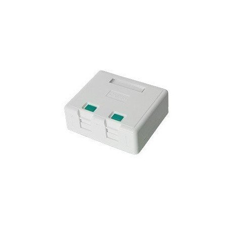 Caja de pared de 2 puertos sin Jack