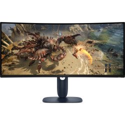 Monitor gamer Alienware AW3425DWM, 86.4 cm (34"), 3440 x 1440 Pixeles, Wide Quad HD, LCD, 4 ms, Negro, Azul