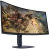 Monitor gamer Alienware AW3425DWM, 86.4 cm (34"), 3440 x 1440 Pixeles, Wide Quad HD, LCD, 4 ms, Negro, Azul