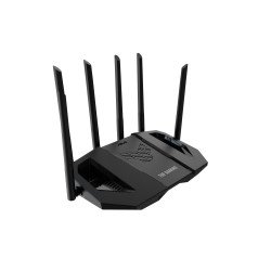 Router de mesa ASUS TUF Gaming BE6500 (TUF-BE6500), Wi-Fi 7 (802.11be), Doble banda (2,4 GHz / 5 GHz), Ethernet, Negro