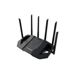 Router de mesa ASUS TUF Gaming BE6500 (TUF-BE6500), Wi-Fi 7 (802.11be), Doble banda (2,4 GHz / 5 GHz), Ethernet, Negro