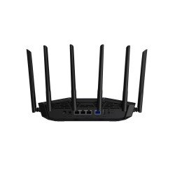 Router de mesa ASUS TUF Gaming BE6500 (TUF-BE6500), Wi-Fi 7 (802.11be), Doble banda (2,4 GHz / 5 GHz), Ethernet, Negro