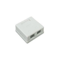 Caja de pared de 2 puertos con Jack STP Cat5e