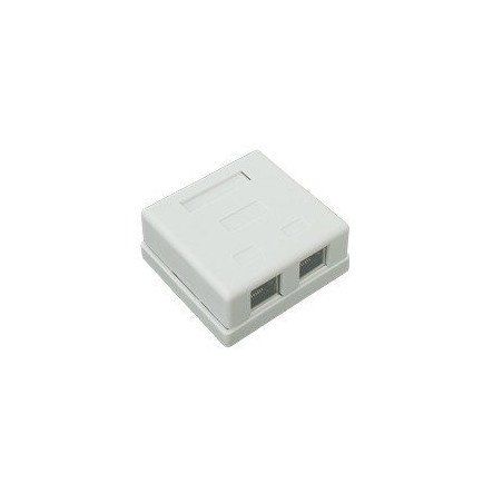 Caja de pared de 2 puertos con Jack STP Cat5e