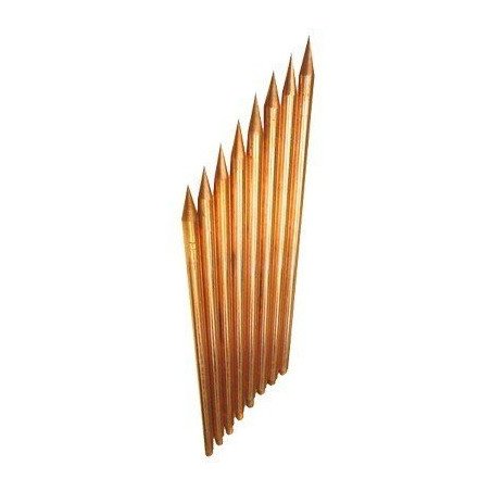 Varilla de Acero con Recubrimiento de Cobre Diámetro 1/2" de 1.5 m de 
