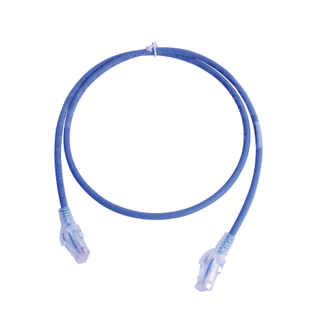 Patch Cord MC6 Modular Cat6 UTP, CM/LS0H, 3ft, Color Azul, Versión Bulk