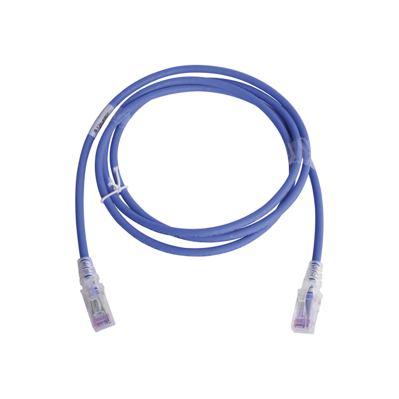 Patch Cord MC6 Modular Cat6 UTP, CM/LS0H, 5ft, Color Azul, Versión Bulk