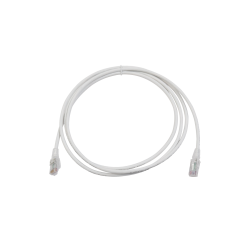 Patch Cord MC6 Modular Cat6 UTP, CM/LS0H, 7ft, Color Blanco, Versión Bulk