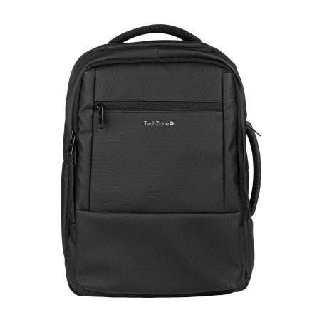 Backpack URBANBIZ TZLBP32 TECHZONE 16, resistente a salpicaduras 100 Poliéster, color Negro, GARANTIA LIMITADA DE POR VIDA