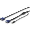 Cable KVM USB de 1.8 m para Consola de de Montaje en Gabinete Rack