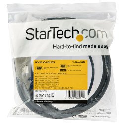 Cable KVM USB de 1.8 m para Consola de de Montaje en Gabinete Rack