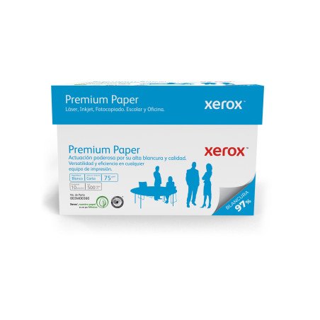 Papel Xerox Premium Azul Tamaño Carta 97% Blancura 75 gr Caja C/5000 hojas